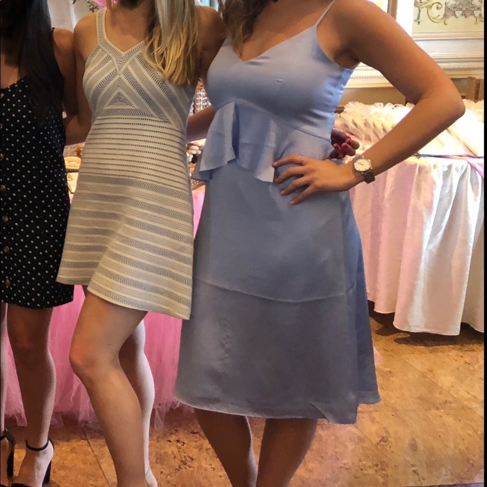 Banana Republic Blue Satin Dress